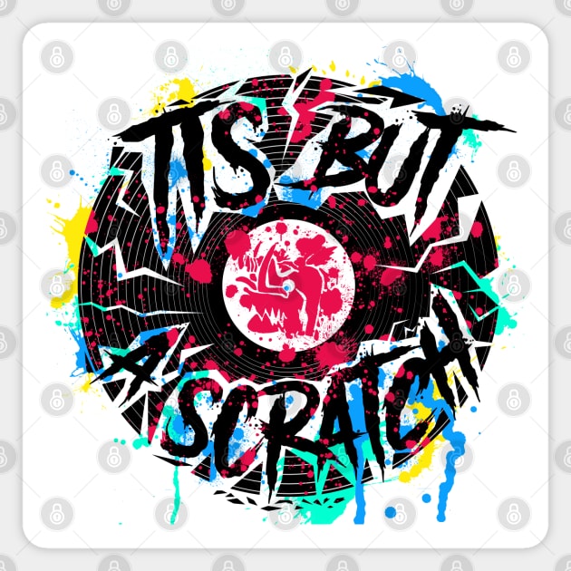 Tis But A Scratch Sticker by technofaze